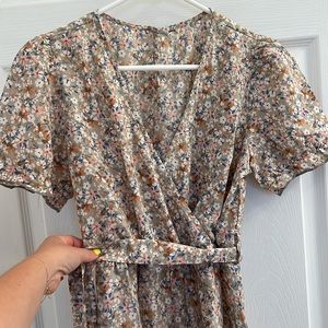 Cute summer floral romper